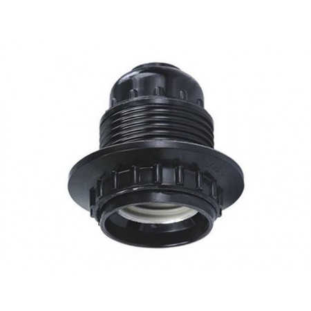 Патрон Smartbuy E27 карболитовый с кольцом Черный фото Патрон Smartbuy E27 карболитовый с кольцом Черный картинка